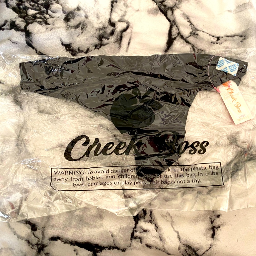 Cheek Boss Black Underwear
